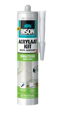 Acryl Dichtstoff Struktur Weiß Tube 300 ml Bison