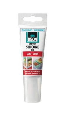 Silikondichtstoff Glas Transparent Tube 60 ml Bison