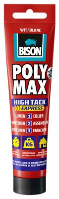 Poly Max High Tack Express Weiße Tube 165g Bison