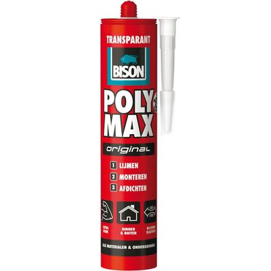 Poly Max Original Transp 300 G Tube Montagekleber Meuwissen agro