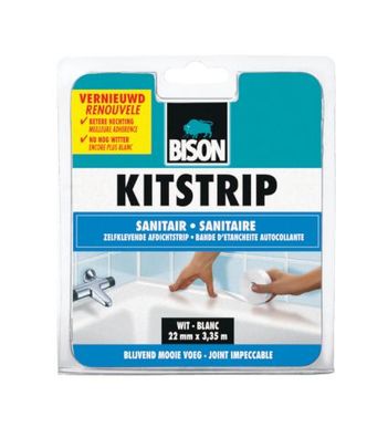 Spachtelstreifen Sanitär Weiß Blister 22 mm x 3,35 m Bison