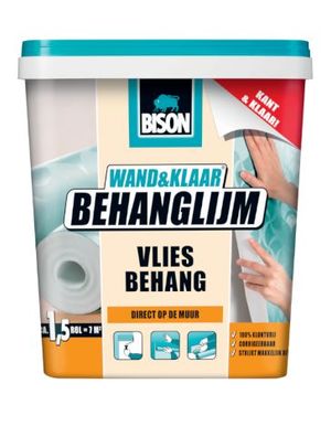 Wall & Ready Tapetenkleber Vliesbehang Topf 1 kg Bison