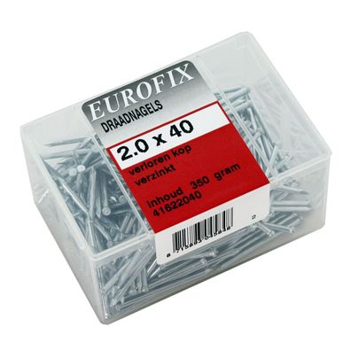 Eurofix Drahtnagel Stahl gebläut BB 2,5x40 350GR Eurofix