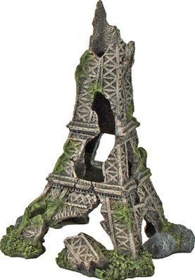 Polyresin Ornament Eiffelturm grau 18x24 cm Gebr. De boon