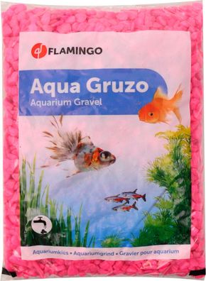 Kies neon pink 1 kg für Aquarium Flamingo