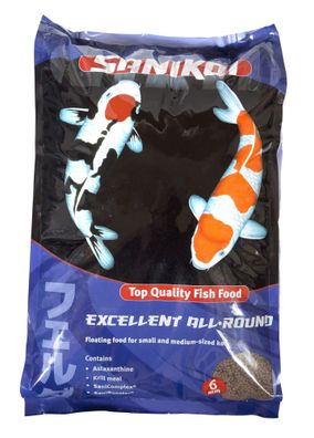 Karpfenfutter Sanikoi Excelent allround 6 mm 10 Liter Velda