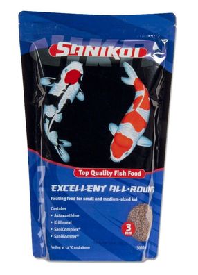 Karpfenfutter Sanikoi Excelent allround 3 mm 3 Liter Velda