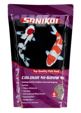 Karpfenfutter Sanikoi Colour Hi Grow Mix 6 mm 3 Liter Velda