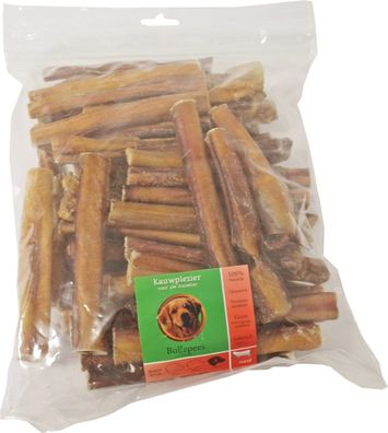 Natürliche Knabbertasche a 50 Bully Sticks 15 cm Kauspaß Gebr. De boon