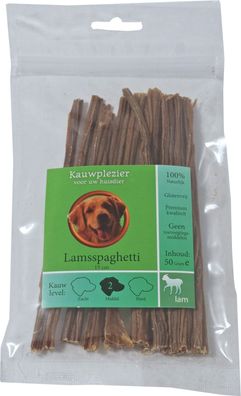 Natursnackbeutel Lammspaghetti 15 cm 50 Gramm Kauspaß Gebr. De boon