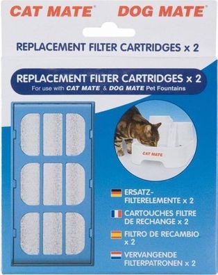 Ersatzfilter 2 Stk. Trinkbrunnen Cat Mate Hund Flamingo