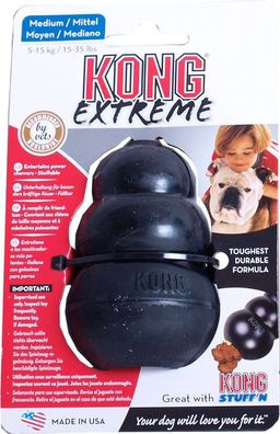 Hundespielzeug Gummi mittel schwarz Kong