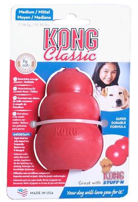 Hundespielzeug Gummi mittel rot Kong