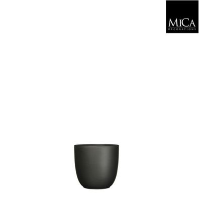 Tusca Topf rund schwarz matt h7,5xd8,5 cm Mica decorations