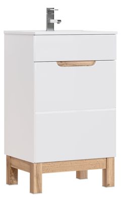 Waschbecken Schrank Regal Schränke 50cm Waschbecken Waschtisch modernel Möbel