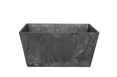 Bloempot Schale Ella zwart 30 x 14 cm - Artstone