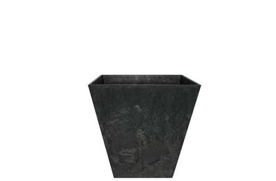 Bloempot Topf Ella zwart 15 x 15 cm - Artstone