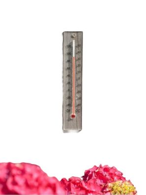 Wandthermometer Plexiglas 21x4x0,8cm Nature