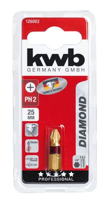 Bit Diamond 25 mm Kreuzschlitz Nr. 2 Karte KWB