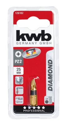 Bit Diamond 25 mm Kreuzschlitzschraube Nr. 2 Karte Eurofix