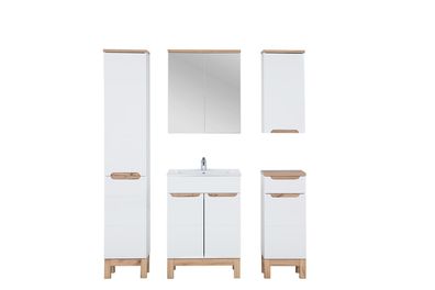 Design Möbel Waschbecken Badezimmer Bad Set Garnitur Schrank Badmöbelsets 5tlg