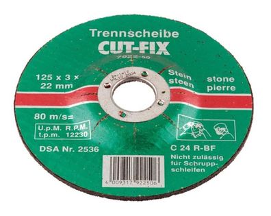 CUT FIX Trennscheiben Stein 125x3x22 mm KWB