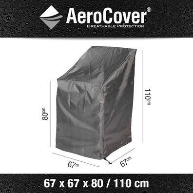 Bezug für Stapelstuhl oder Gasfederstuhl 67 x 67 x 80 bis 110 cm AeroCover