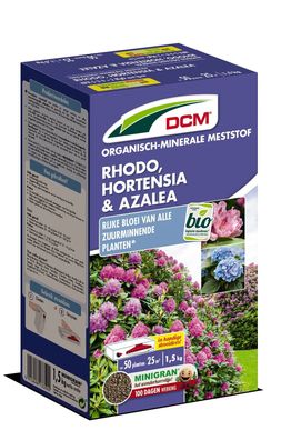 Dünger Rhodo, Hortensien, Azaleen & alle säureliebenden Pflanzen 1,5 kg Dcm