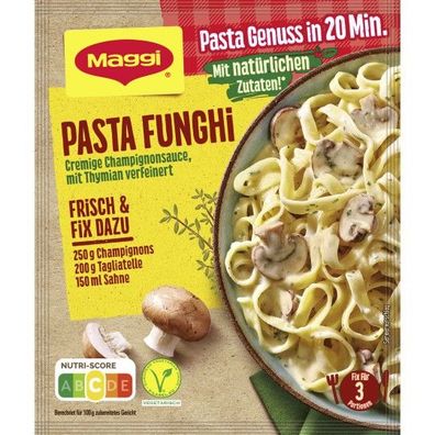 Maggi Pasta Funghi (36,11/1kg) 5 x 36g - Top Preis