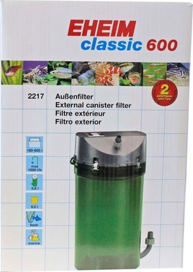 Eheim Classic 600 Filter ohne Filtermasse Eheim Gebr. De boon