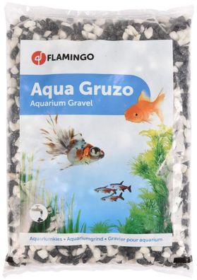 Kies gruzo schwarz 1kg Aquaria Flamingo