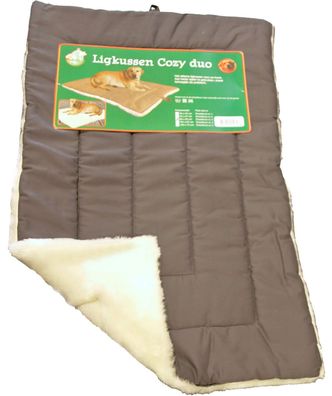 Hundematte duo grau weiß 120 x 73 cm Gebr. De boon