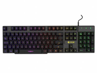 Gaming Deluxe IKG-446: Inca Tastatur – Dreifarbige LED-Hintergrundbeleuchtung