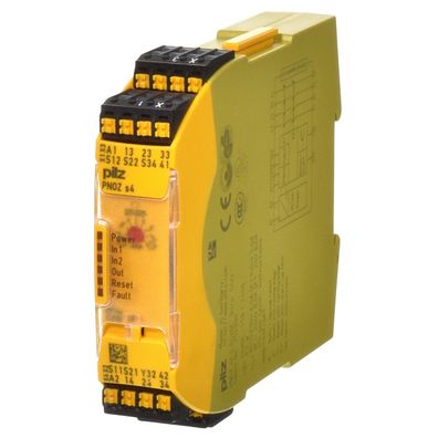 Pilz PNOZ s4 Not-Aus Relais 24VDC 3 n/o 1 n/c 751104 aus Altbestand