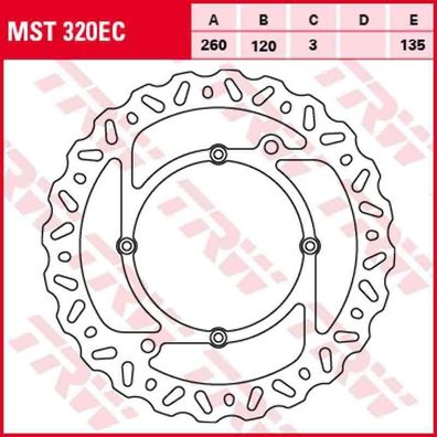 MST320EC Bremsscheibe starr Husqvarna