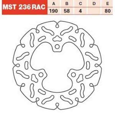 MST236RAC Bremsscheibe starr Racing Aprilia Beta Gilera Husqvarna Gilera KTM MBK