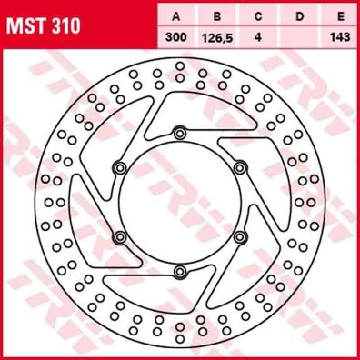 MST310 Bremsscheibe starr KTM LC4 400 LC4 620 Adventure Enduro LC4 640 Rally 660