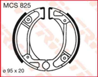 MCS825 Bremsbacken Honda Kymco