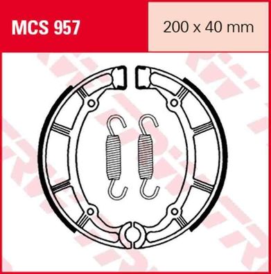 MCS957 Bremsbacken Yamaha XV XVS XJ Virago Drag Star Seca