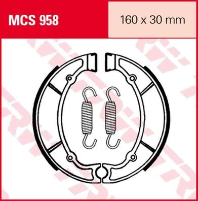 MCS958 Bremsbacken MBK Skyliner 150 250 Sinnis 125 QM Yamaha 250 XS YP - Majesty