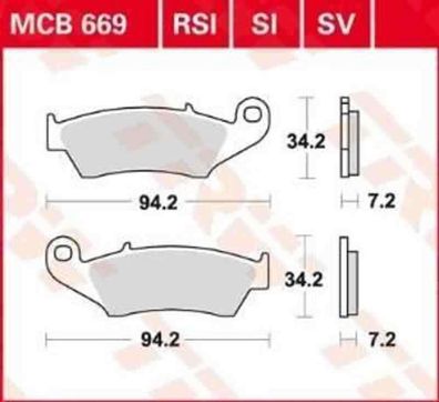 MCB699SRM Bremsbelag Italjet Jupiter MBK Skyliner Yamaha Majesty X-Max