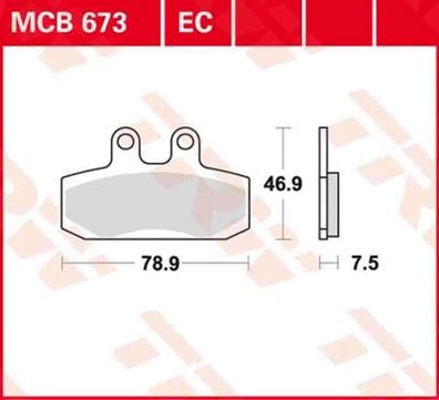 MCB673EC Bremsbelag Derbi Boulevard Rambla Honda SJ Simson Schikra