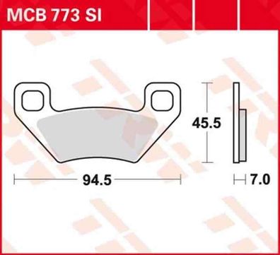 MCB773SI Bremsbelag Arctic Cat Kymco Massey Ferguson