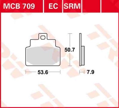 MCB709SRM Bremsbelag Aprilia Scarabeo Habana Leonardo Mojito SR