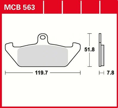 MCB563 Bremsbelag Cagiva Ducati Gilera Laverda Moto Morini