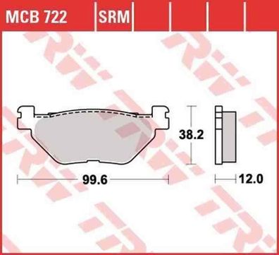 MCB722SRM Bremsbelag MBK 400 YP Yamaha 500 XP Yamaha 530 XP