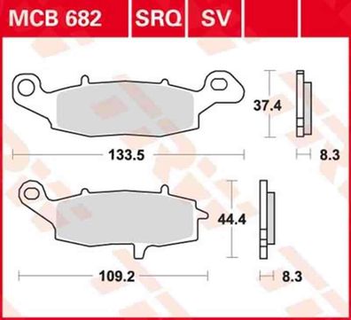 MCB682SRQ Bremsbelag Kawasaki Suzuki