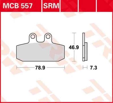 MCB557SRM Bremsbelag Aprilia Scarabeo Sport City Leonardo Atlantic Gilera Honda