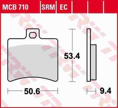 MCB710 Bremsbelag Aprilia Benelli Beta Derbi Hyosung Malaguti TGB