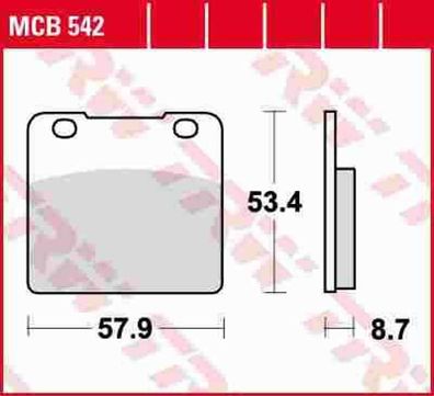 MCB542 Bremsbelag Suzuki GSX-R VS GSX VL Yamaha 250 SRX